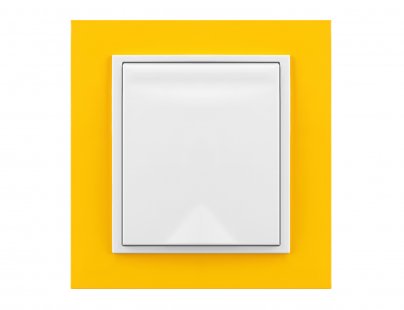 GNIAZDO SSĄCE "ANIMATO" kolor biały z ramką żółtą #1