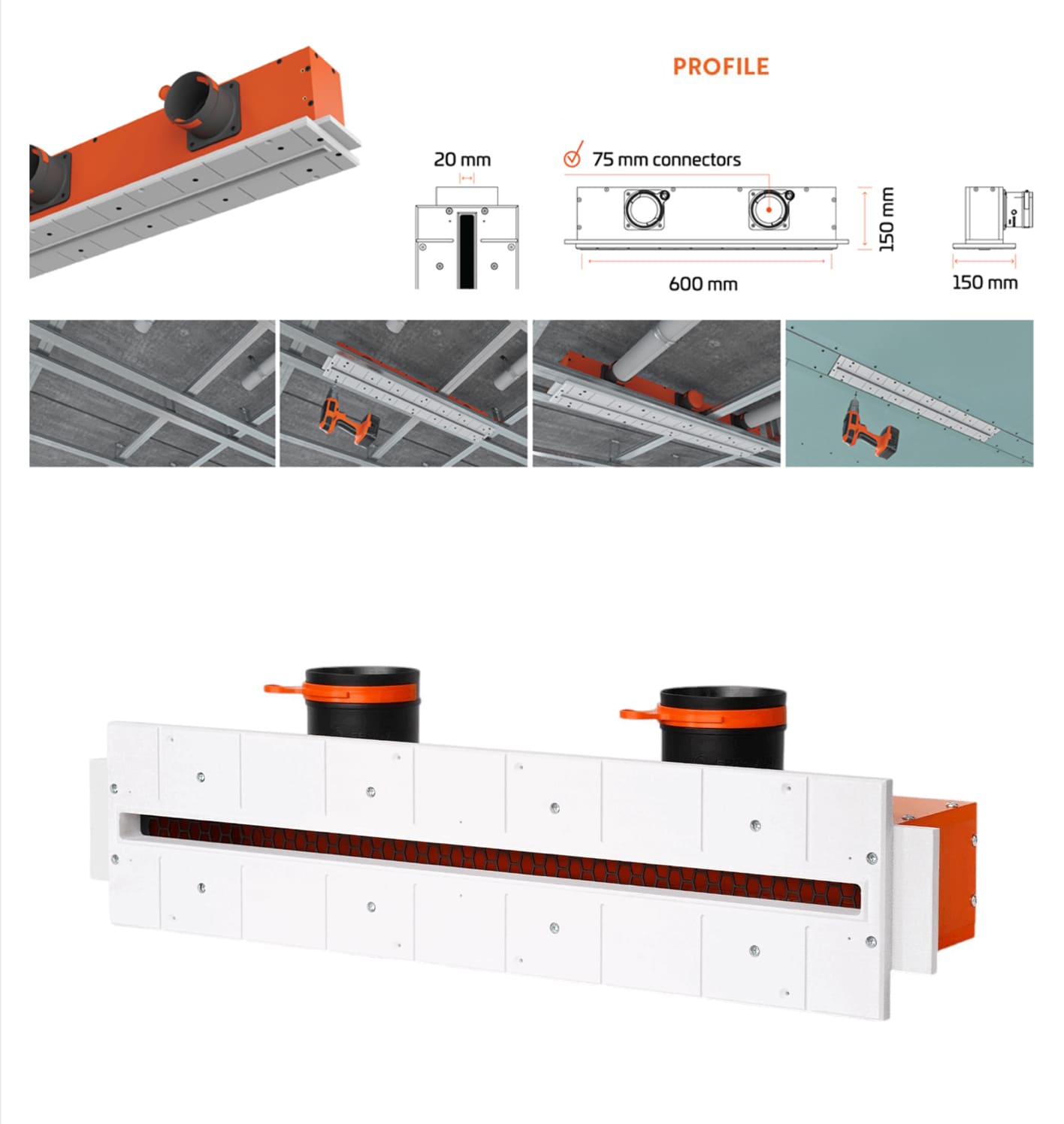 Ergovent Single Lineo 600