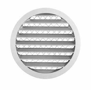 Kratka wentylacyjna okrągła Ø160 aluminiowa | Czerpnia / wyrzutnia powietrza #1