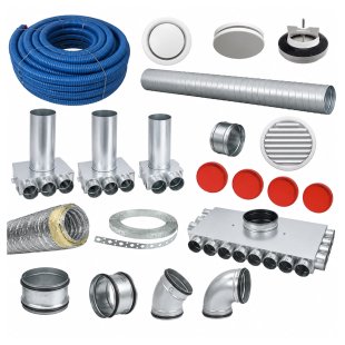 Zestaw do montażu rekuperacji EASY FIX do 160 m² #1