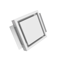 Bezramkowy anemostat Ergovent KVADRO 125 mm – gipsowy